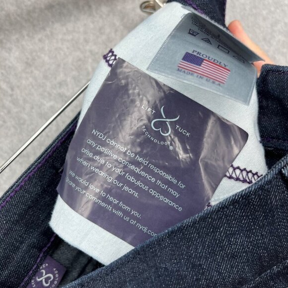 NYDJ Barbara Bootcut Jeans Size 2 Dark Wash Denim Slimming LiftxTuck Classic NEW - Picture 11 of 14